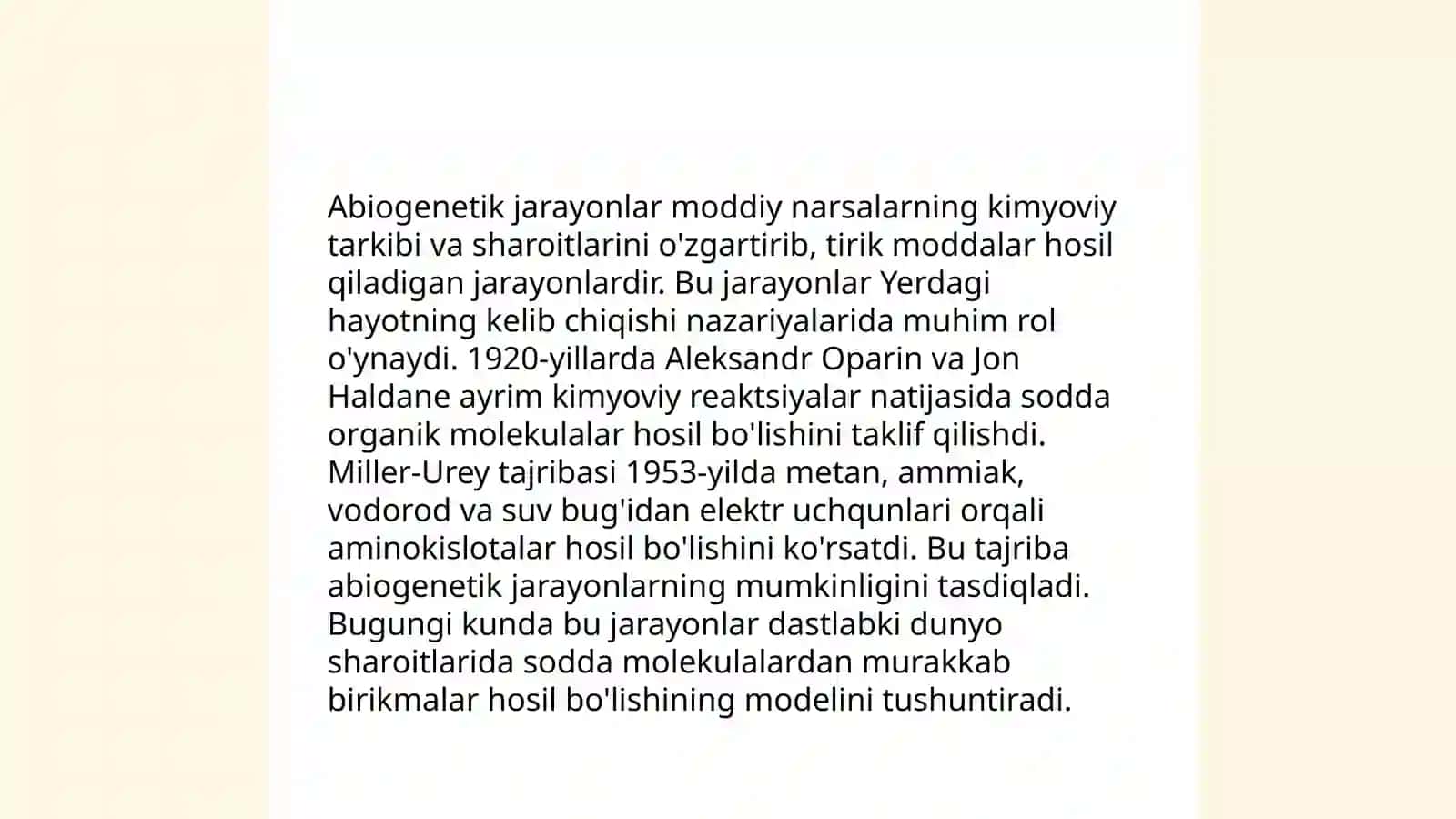 Yerda hayotning paydo boʻlishi 4