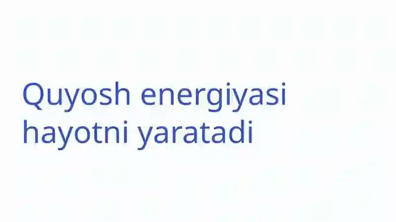 Fotosintez jarayoni: Hayot manbai 4