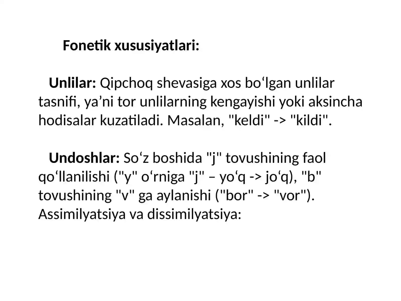 Jizzax shevasining fonetik-leksik xususiyatlari. 4