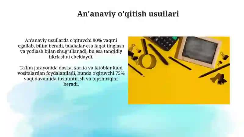 Ta’lim metodlari va vositalari 4