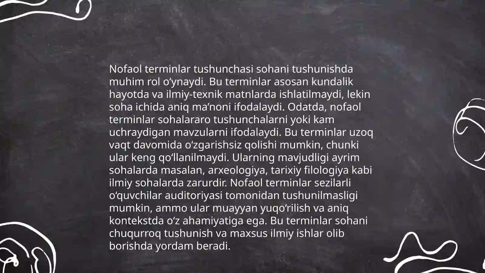 O'zbek tilida faol va nofaol terminlar 4