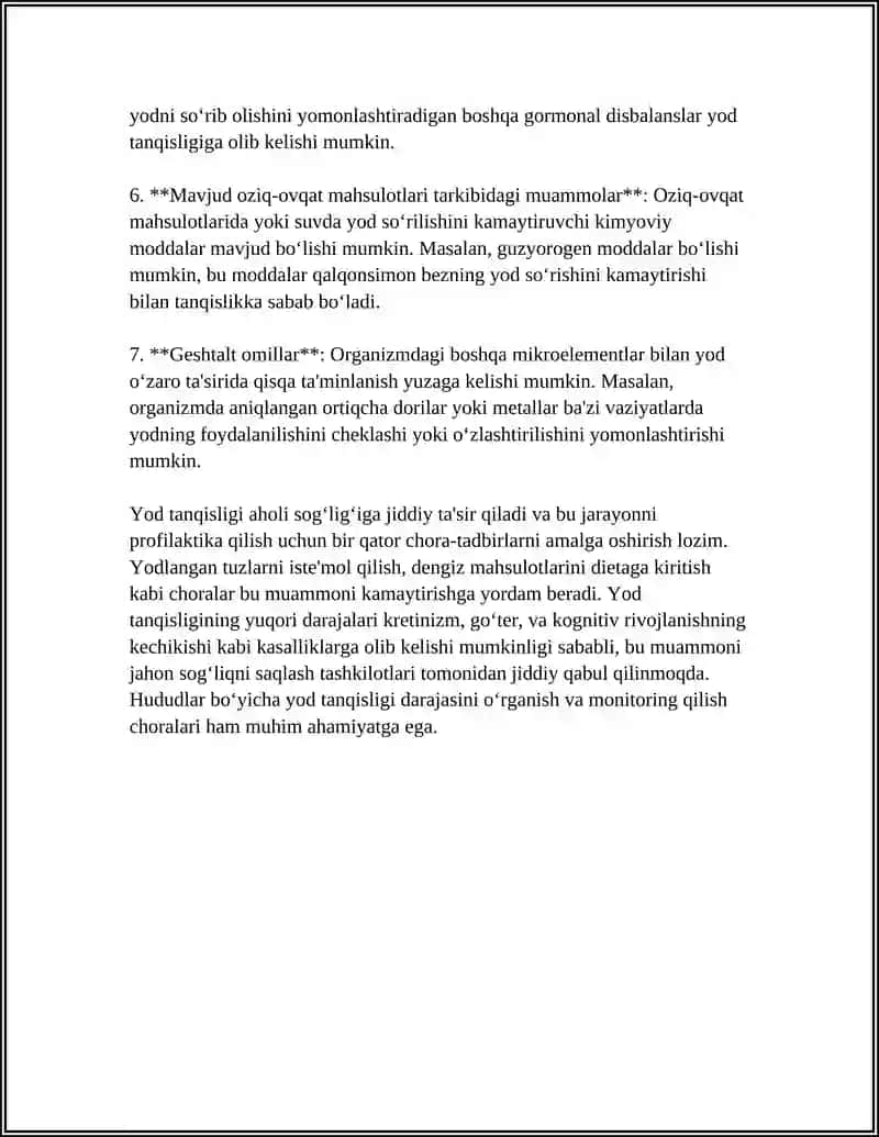 ORGANIZMDA YOD TANQISLIGI 4