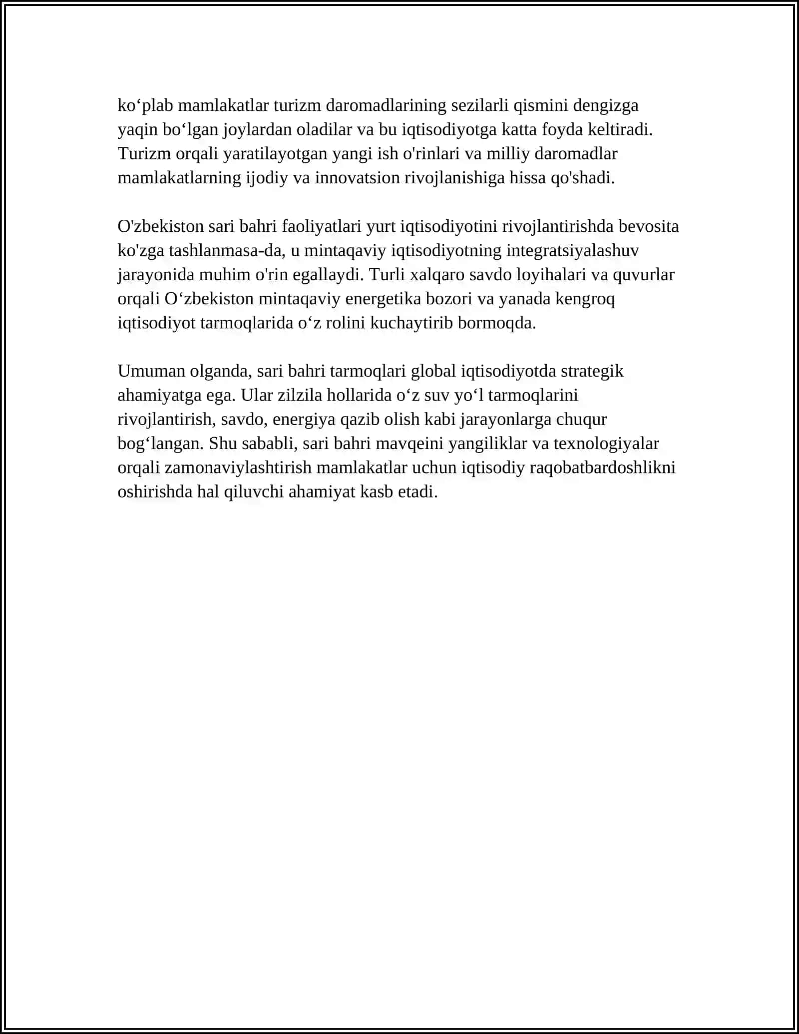 SARI BAHRI TARMOQLARI HAQIDA 4