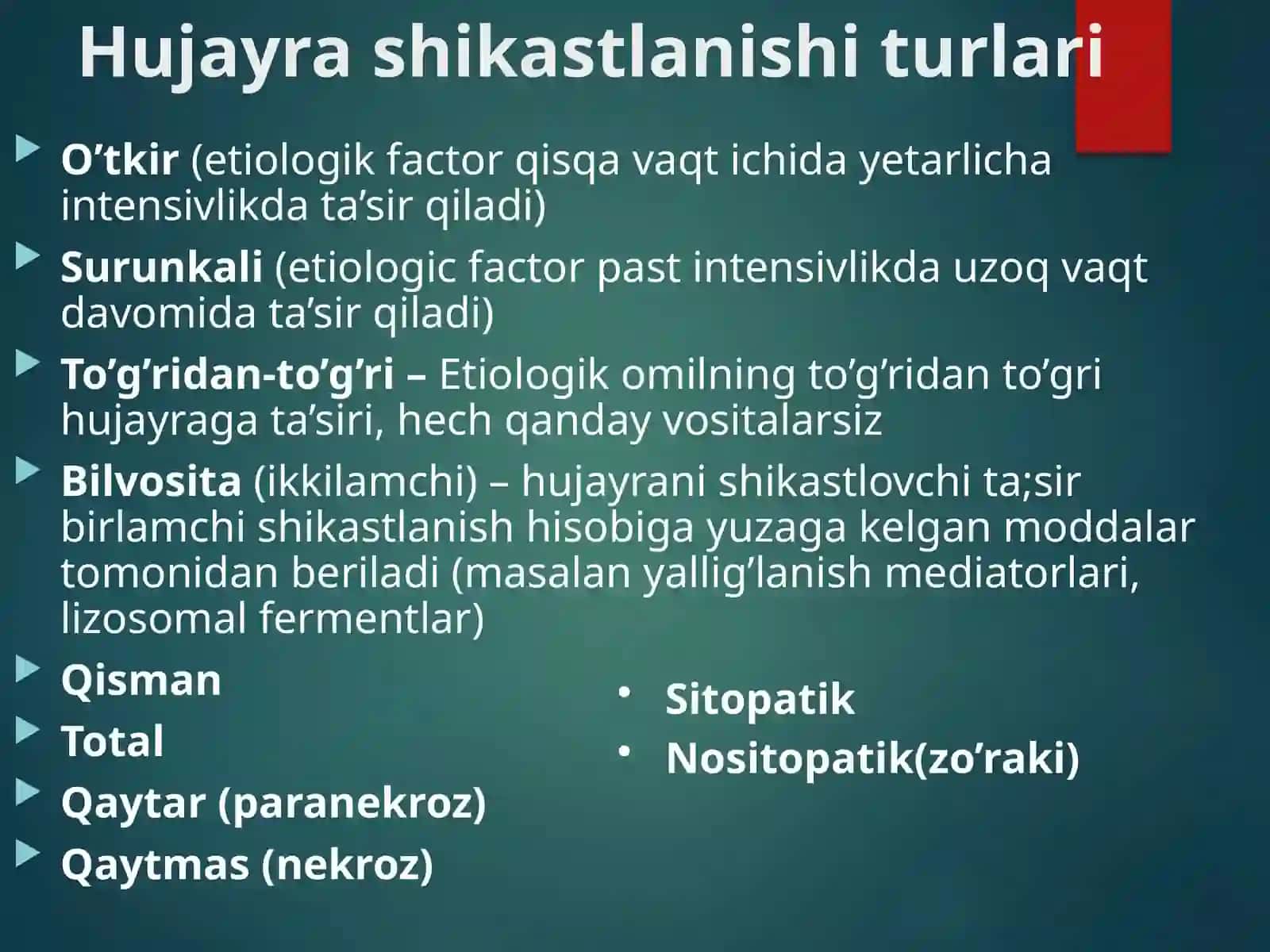 Hujayra Shikastlanishi 4