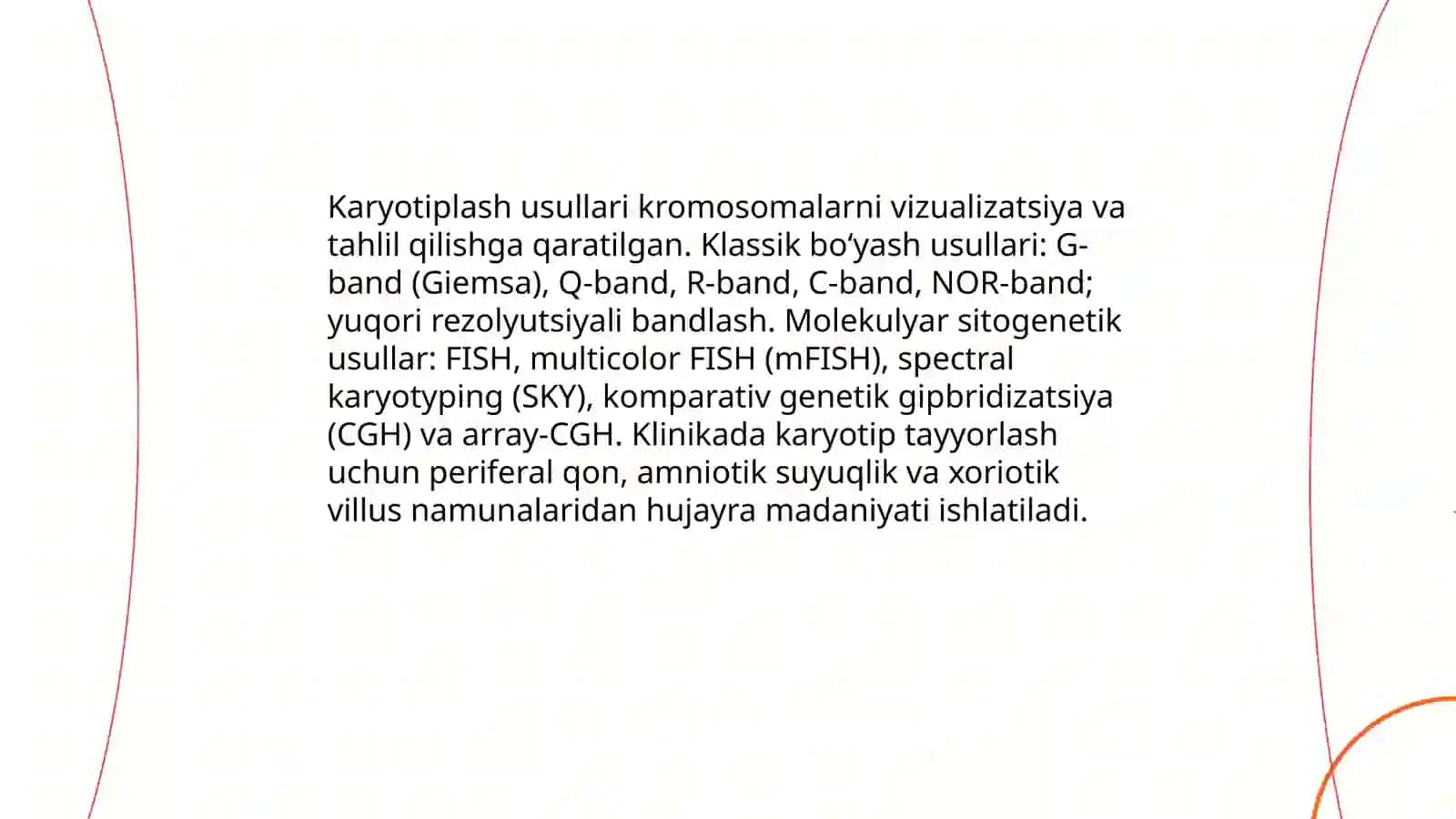 Odam genetikasining o‘rganish usullari 4