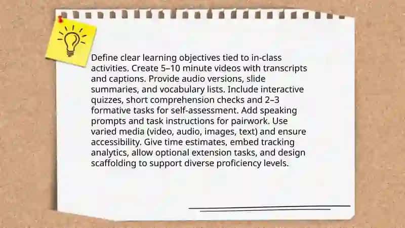 Plan for Implementing Flipped Classroom Model in ELT 4