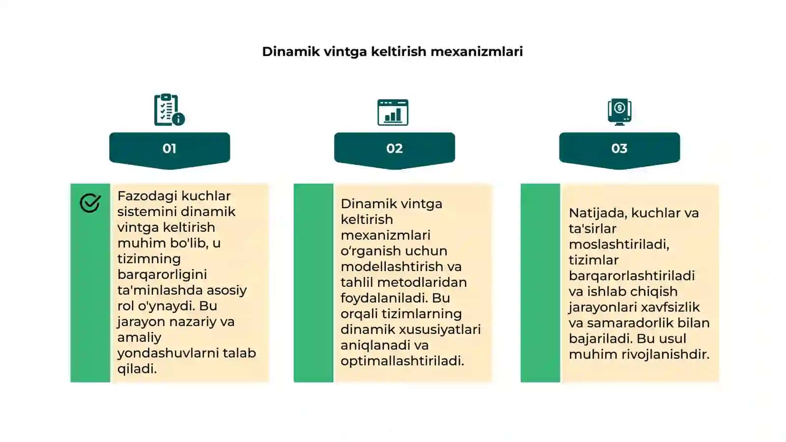 Fazodagi kuchlar sistemasini dinamik vintga keltirish 4