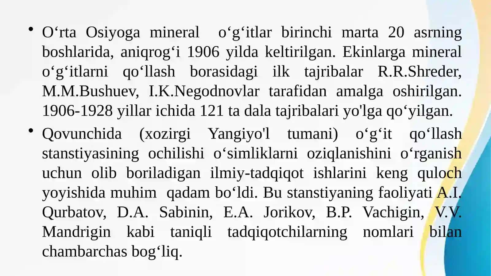 Agrokimyoviy tekshirish usullari faniga kirish 4