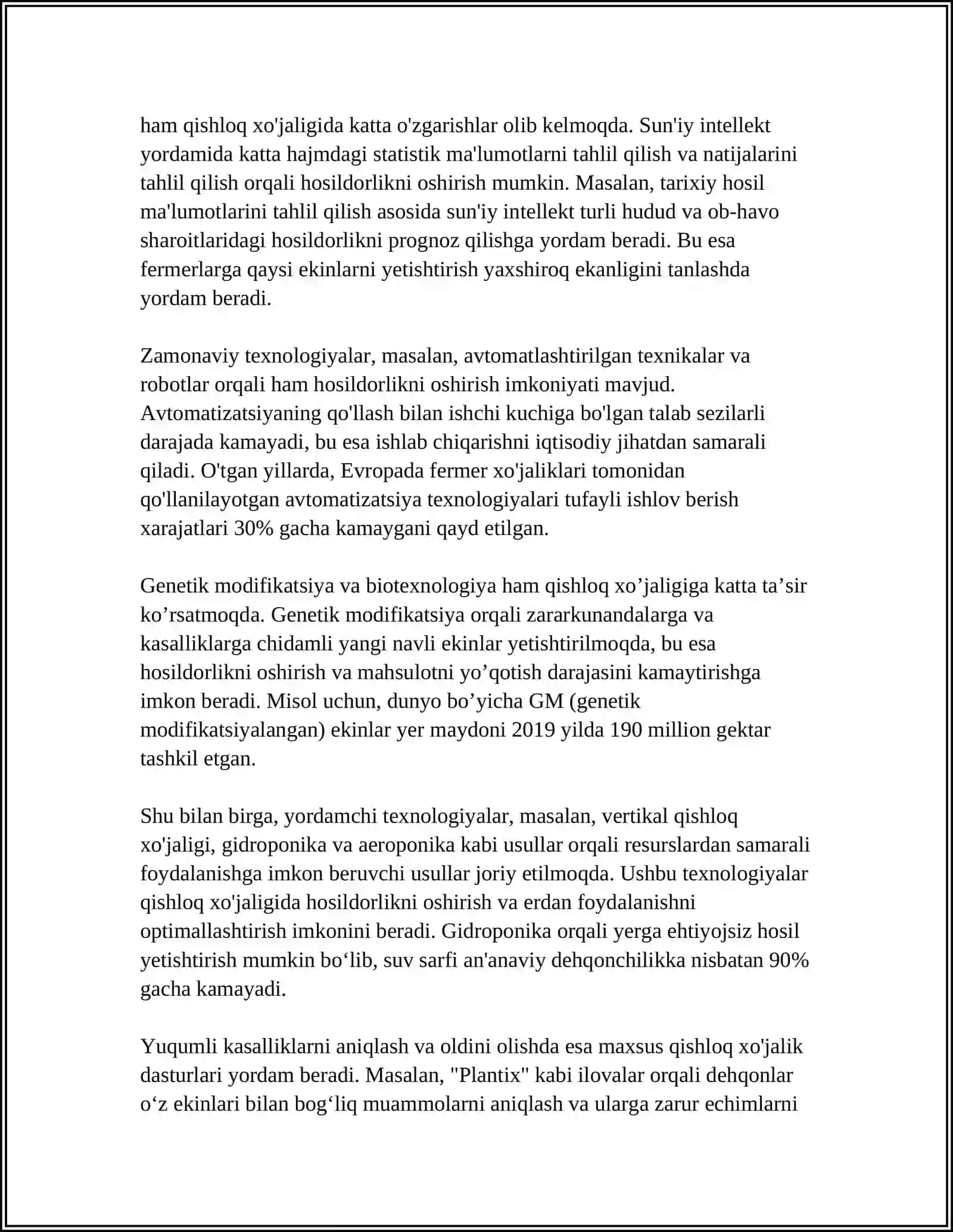 QISHLOG XO'JALIGI VA SANOAT SOHASIDAGI O'ZGARISHLAR 4