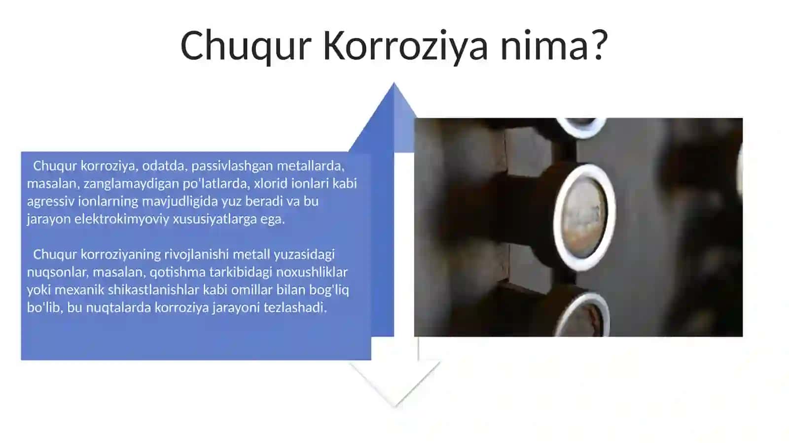 Intergranular karroziya. Pitting karroziya 4