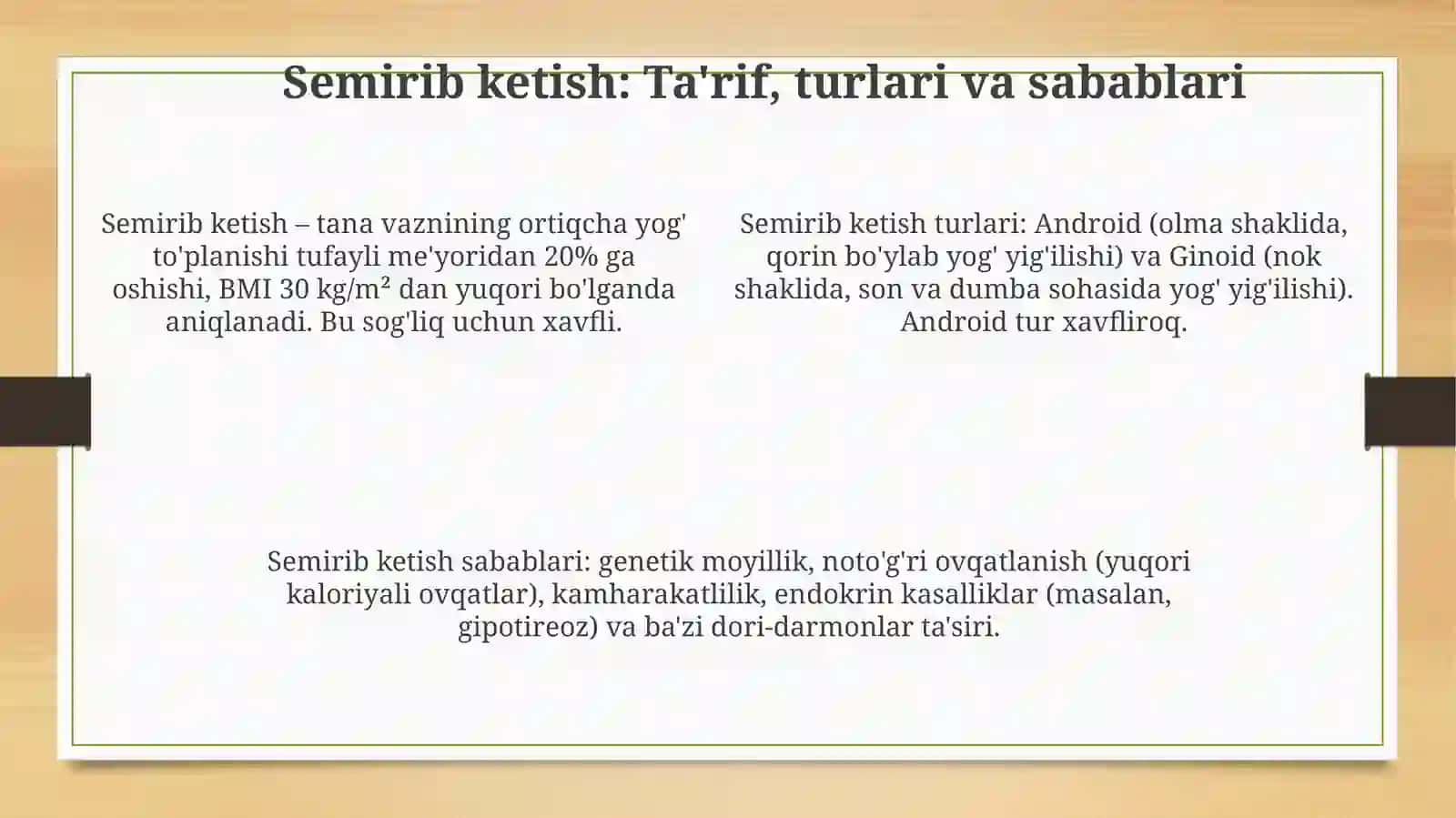Metabolik buzilishlar 4