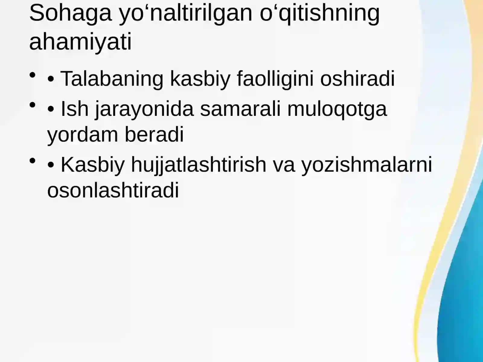 O‘zbek tilini sohaga yo‘naltirib o‘qitish 4