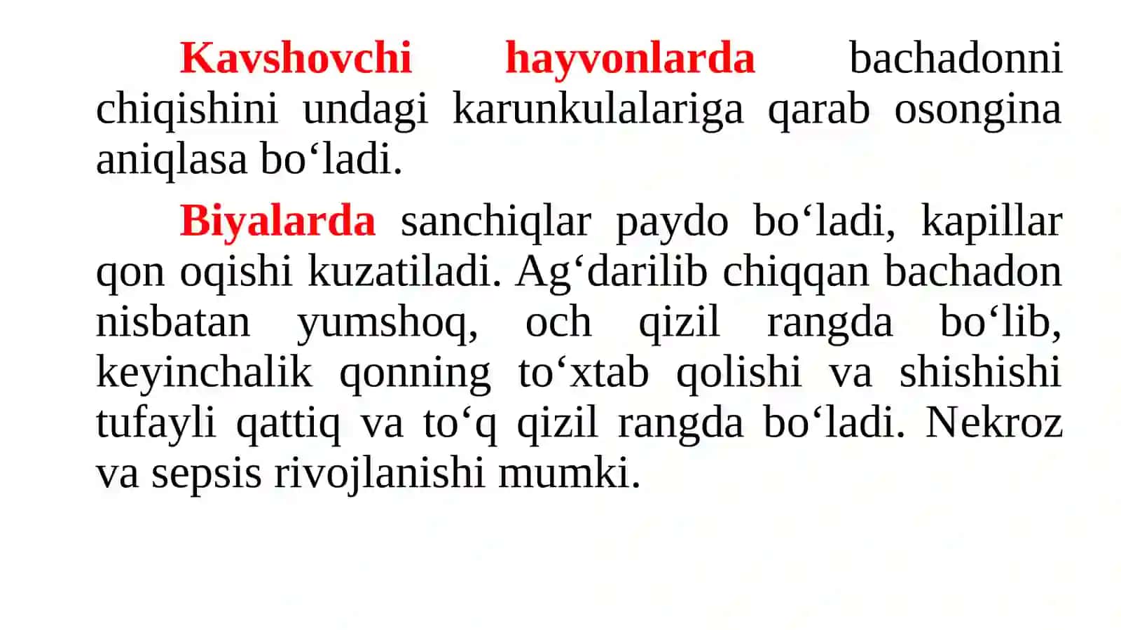 10-ma’ruza.TUGʻISHDAN KEYINGI DAVRDA UCHRAYDIGAN KASALLIKLAR 4