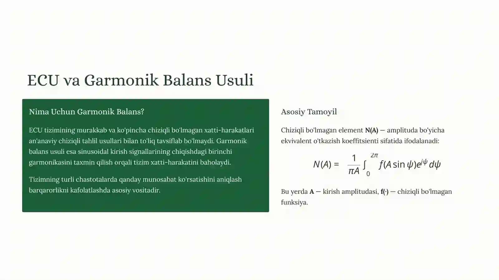 Garmonik Balans Usuli:NazariyadanAmaliyotga 4