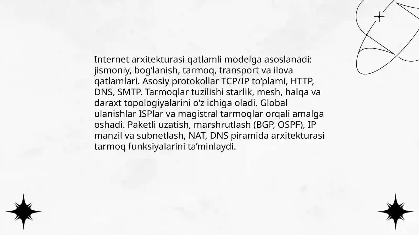 Internet global tarmoqlari 4