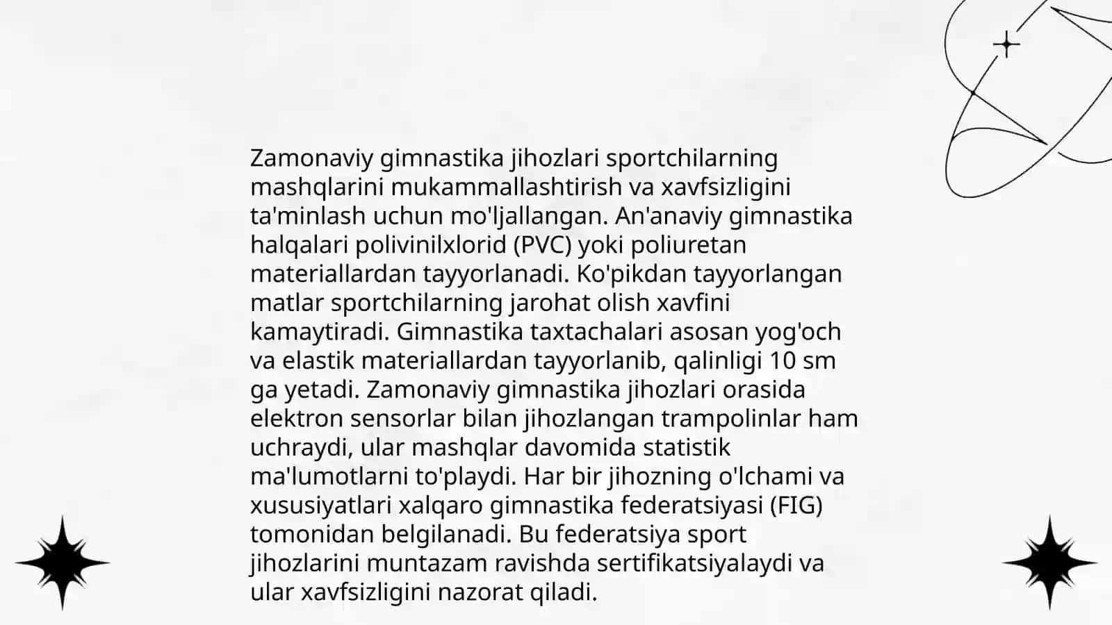 Gimnastika vositalarining tarixi 4