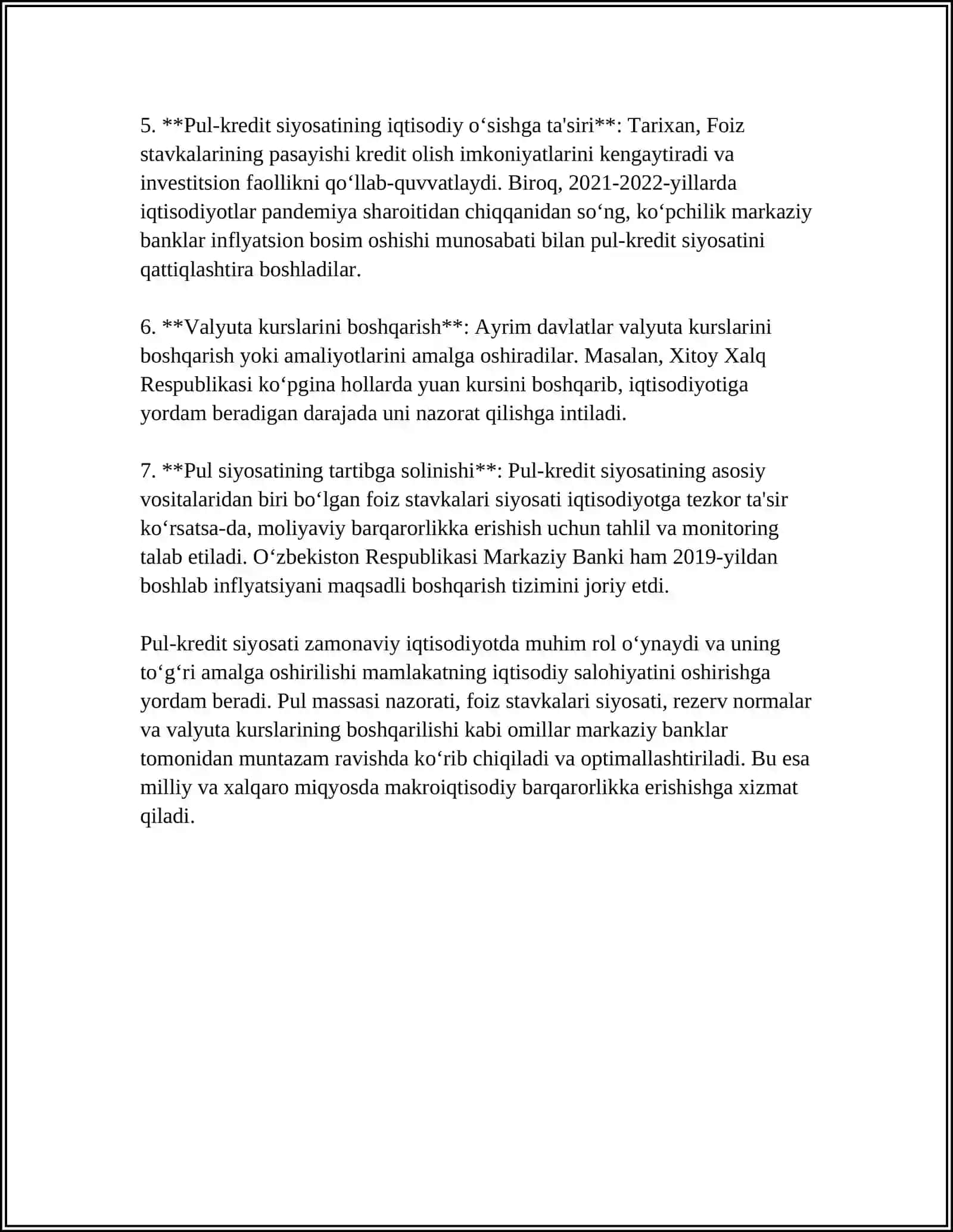 Pul-kredit siyosati 4