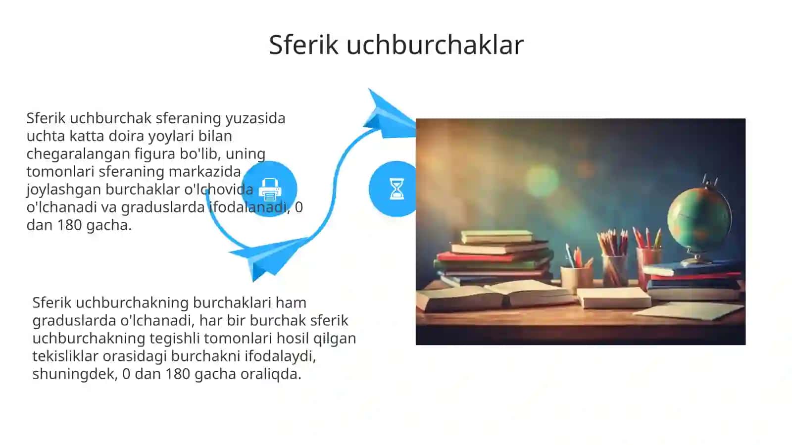 Sferik trigonometriyaning asosiy formulalari 4