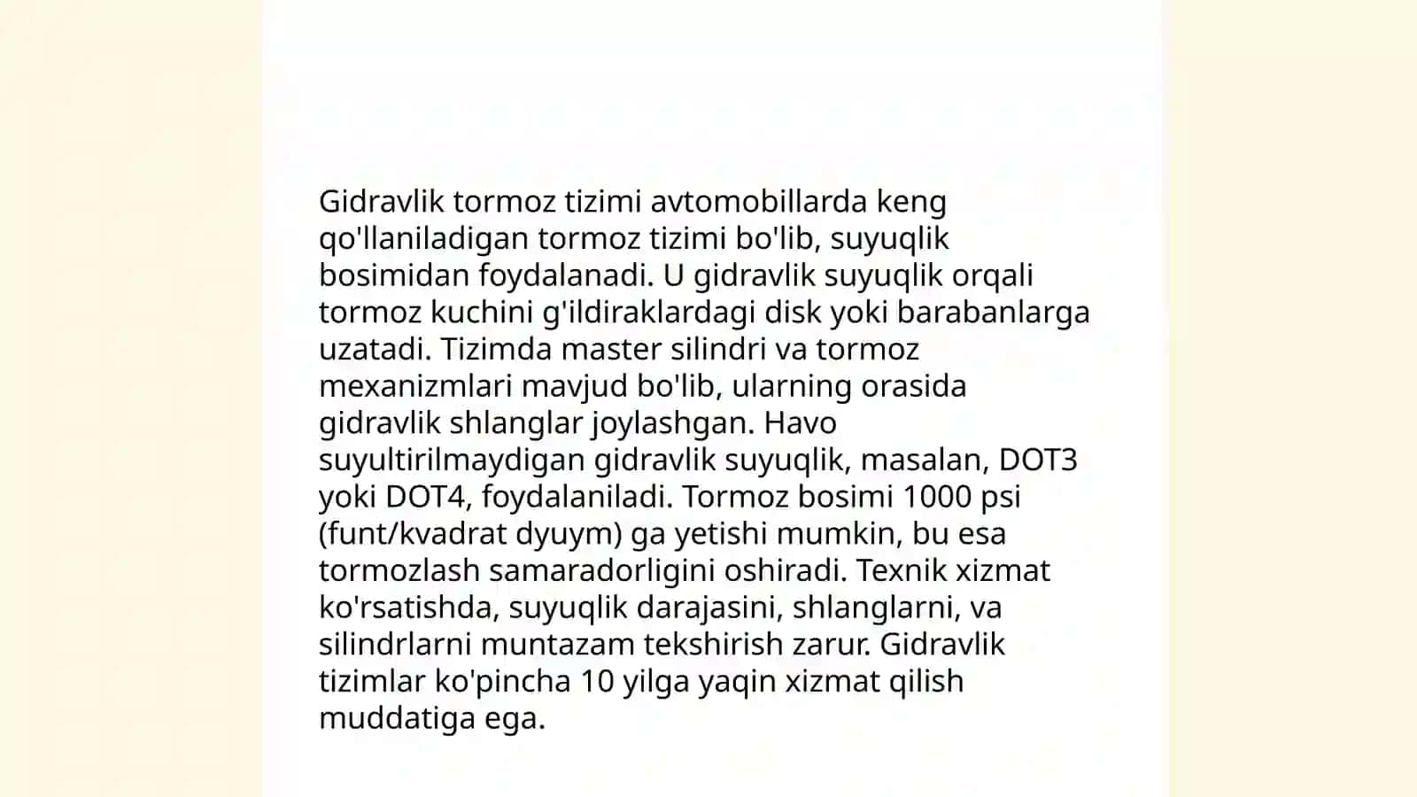 Tormoz tizimi 4