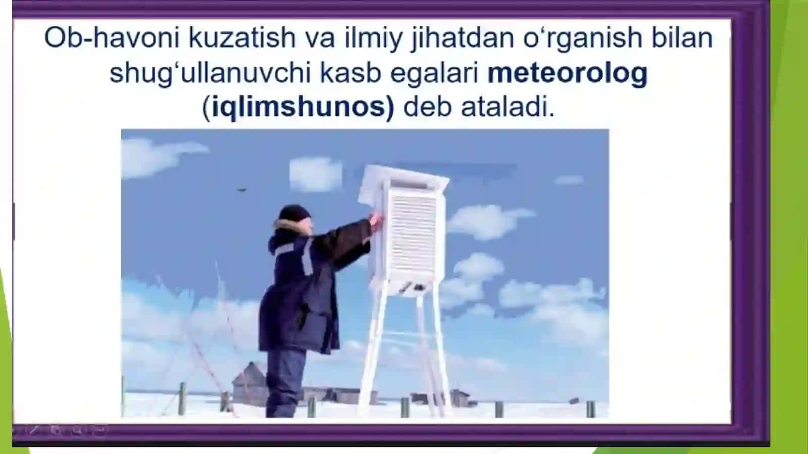 8-amaliy mashg’ulot: Ob-havo 4