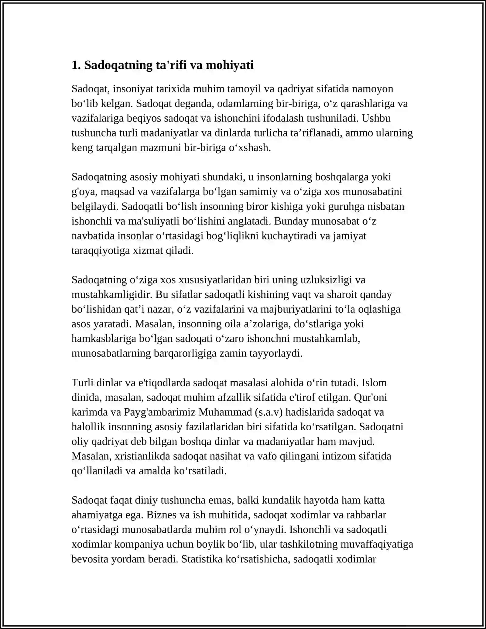 "CHXUNXIYAN HAQIDA QISSA"DA SADOQAT KONSEPTSIYASI 4