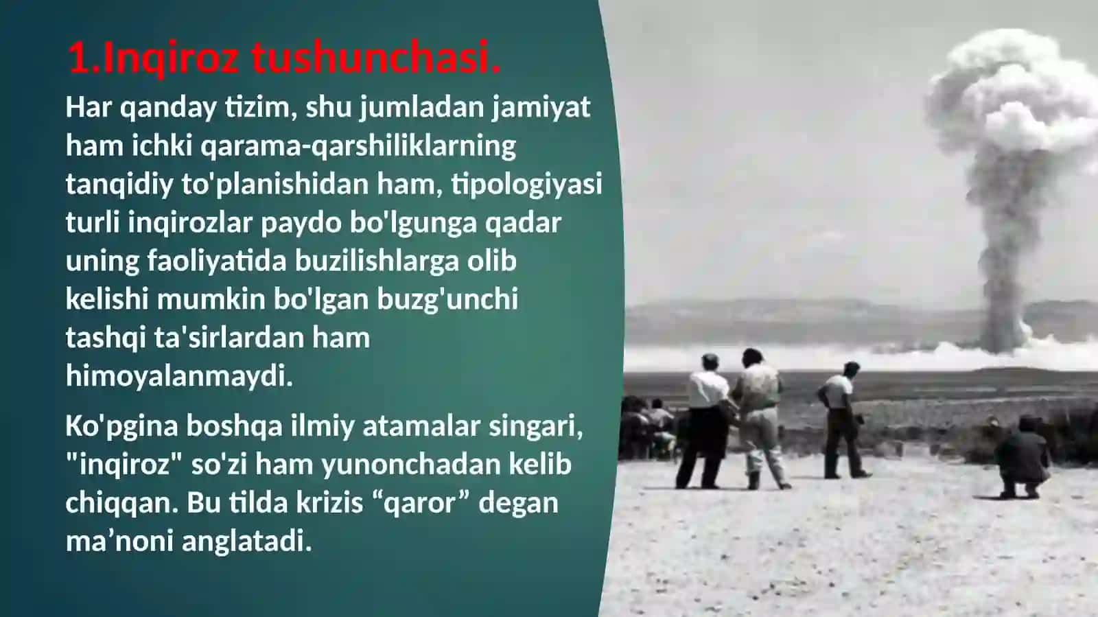 XX asrda inqiroz konsepsiyasining rivojlanish bosqichlari 4