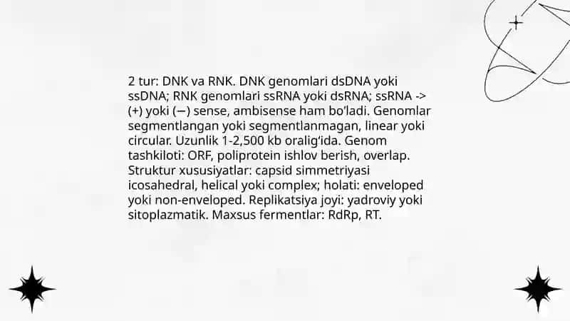 Viruslar molekulyar biologiyasi asoslari 4