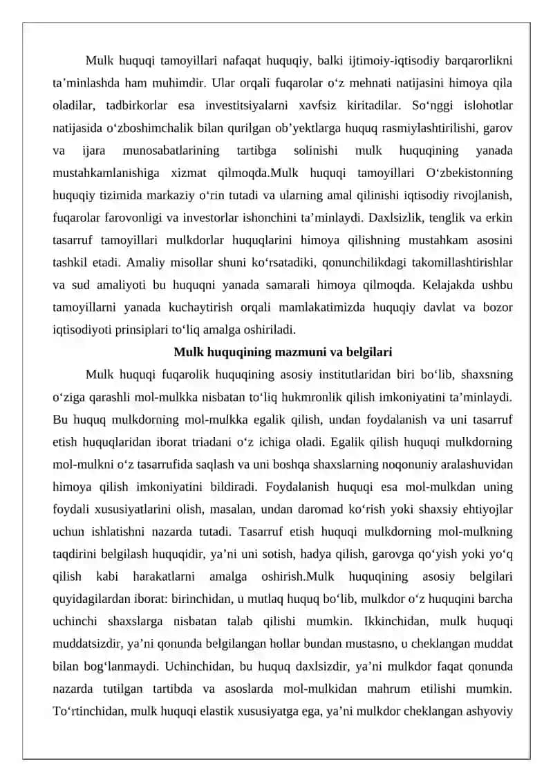 Mulk huquqi tamoyillari 4