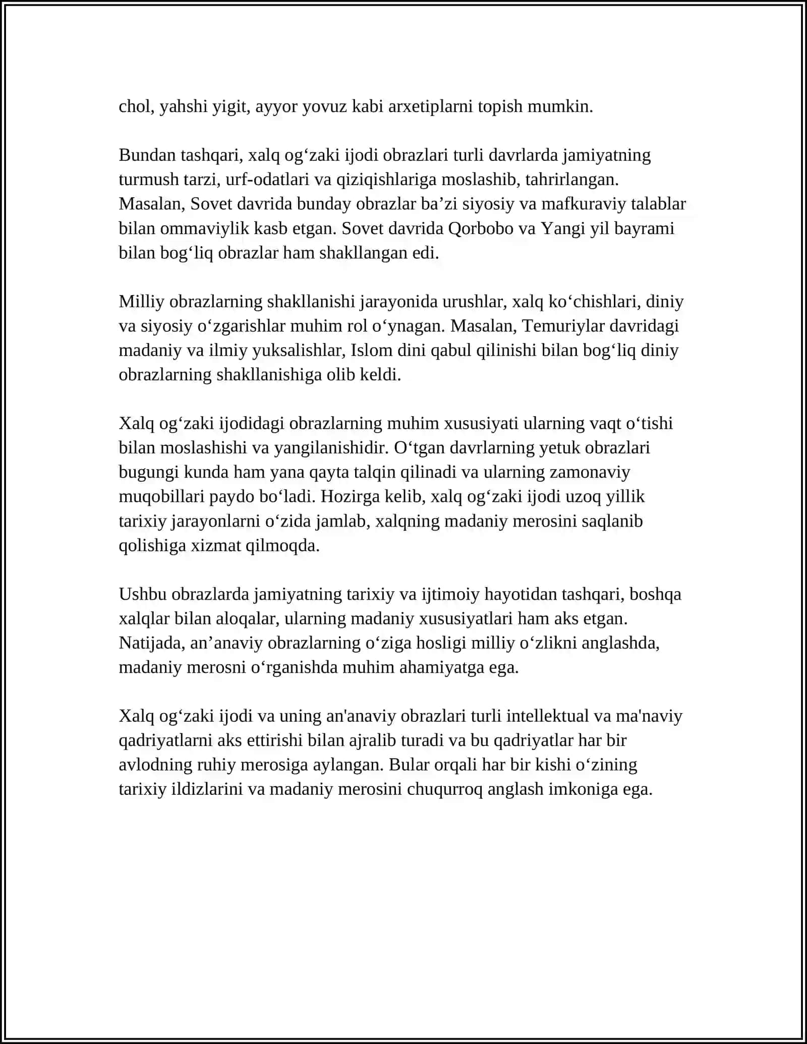 XALQ OG'ZAKI IJODIDAGI AN'ANAVIY OBRAZLAR 4