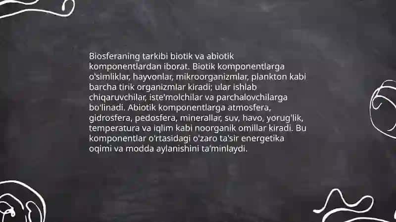 Biosfera haqida umumiy maʼlumot 4