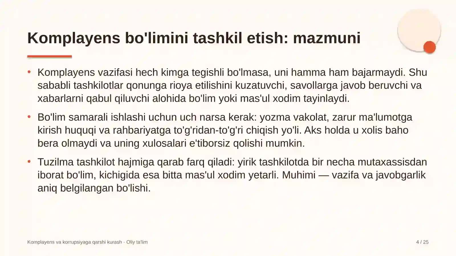 ta'mirlash pardozlash ishlarida komplayens bo'limini tashkil etish 8121 4