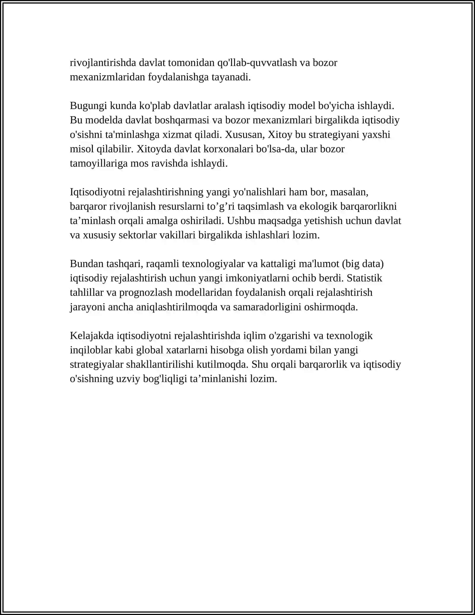 IQTISODIYOT NAZARIYASI 4