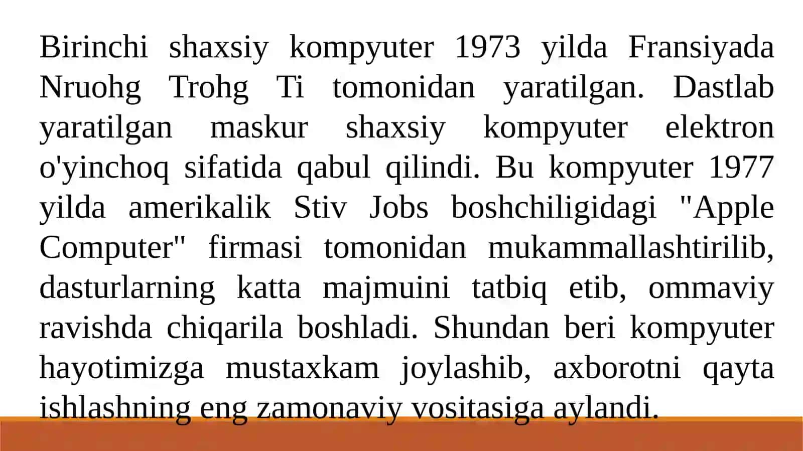 Kompyuterlar to'g'risida umumiy tushunchalar 4