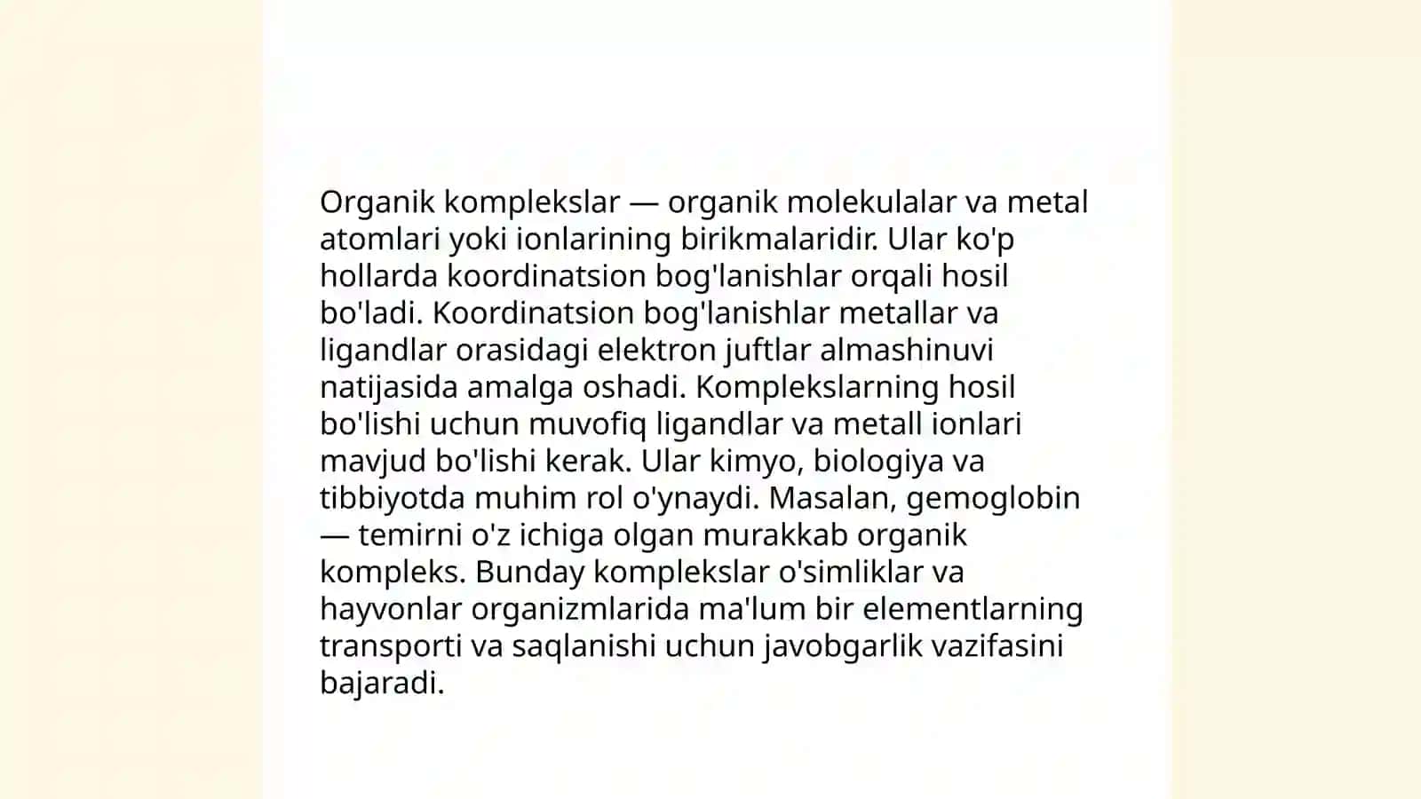 Organik kopmleks hosil qiluvchilar 4