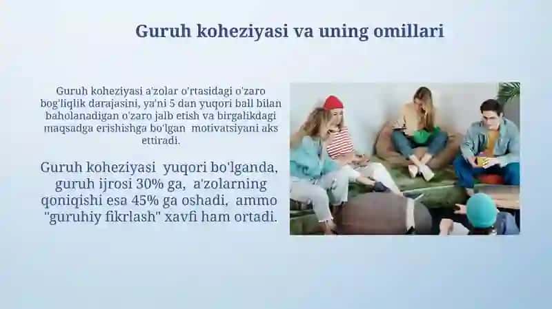 Kichik guruhlar psixologiyasi 4