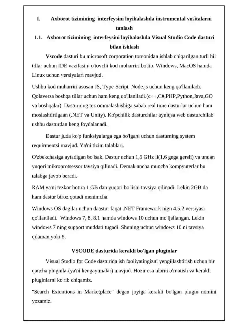 Axborot tizimi va ma'lumotlar bazasi loyihalash 4
