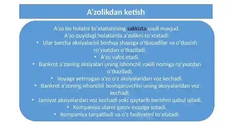 Kapital va kompaniyanimoliyalashtirish 4