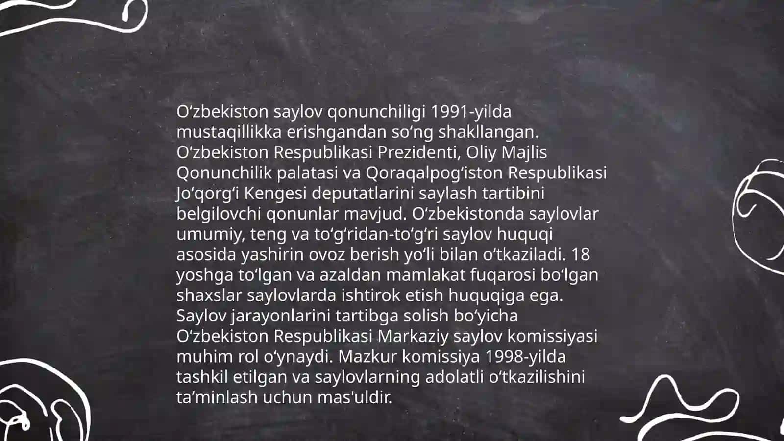 Oʻzbekiston saylovda ishtirok etgan fuqorolar 4