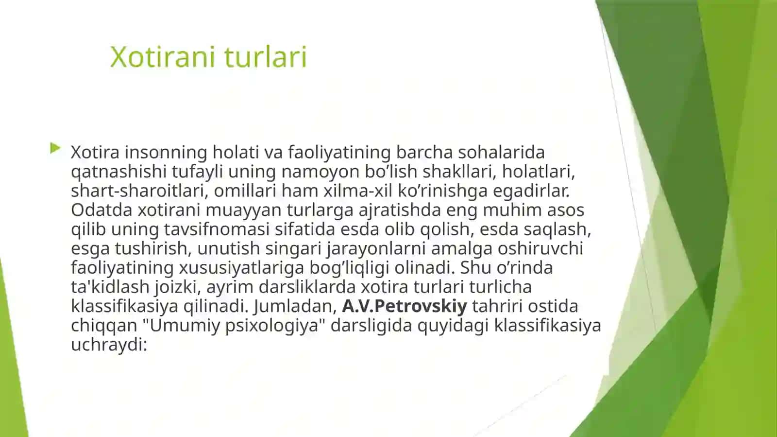 Xotira haqida tushuncha 4