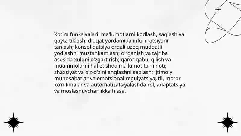 Xotira haqida tushuncha 4