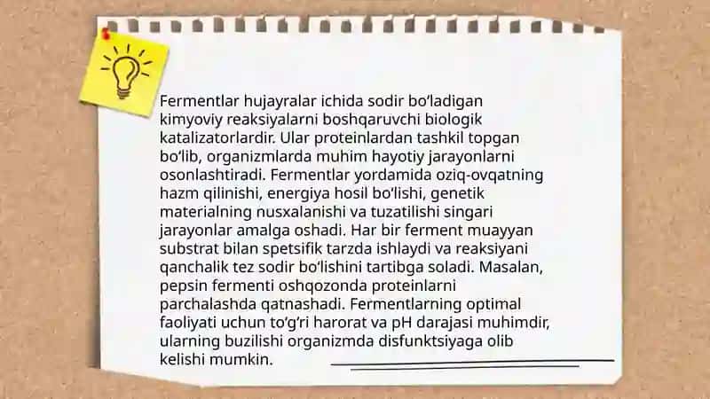 Fermentlar aktivligini aniqlash usullari 4