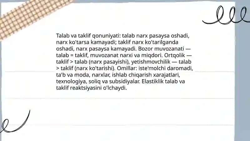 Bozor iqtisodiyoti 4