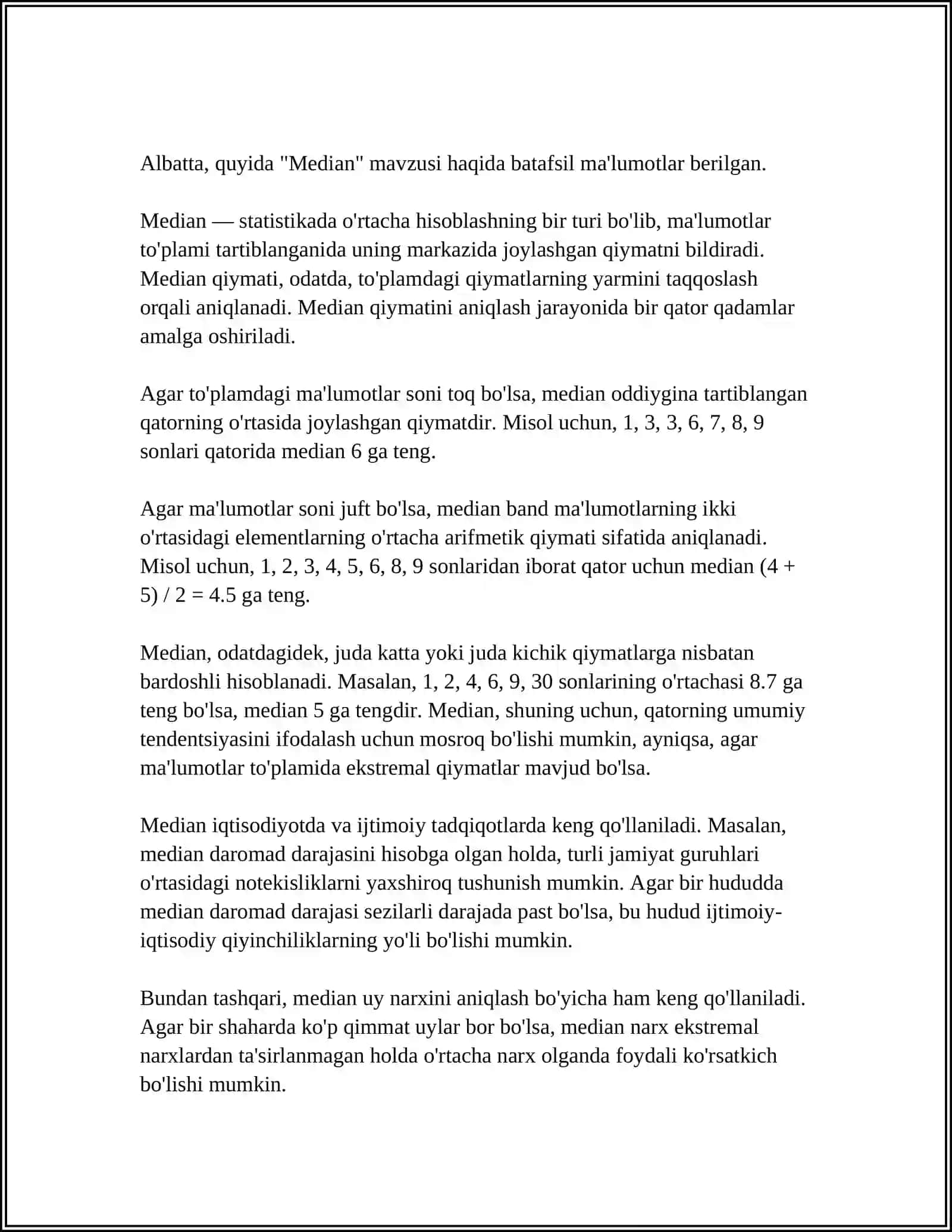 VARIATSIYA KO'RSATKICHLARI 4