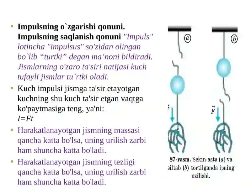 Inersialsanoq sistemalari - Nyuton qonunlari 4