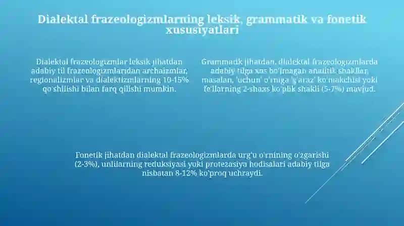 O‘zbek shevalari frazeologiyasi 4