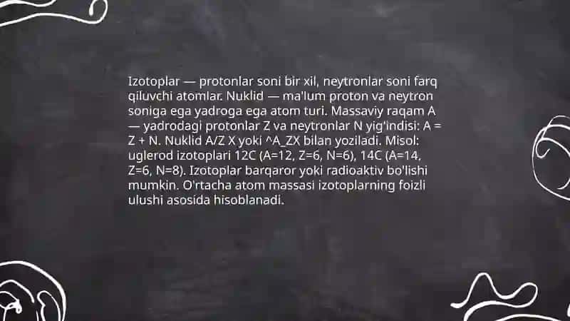 Atomning yadroviy tuzilishi 4