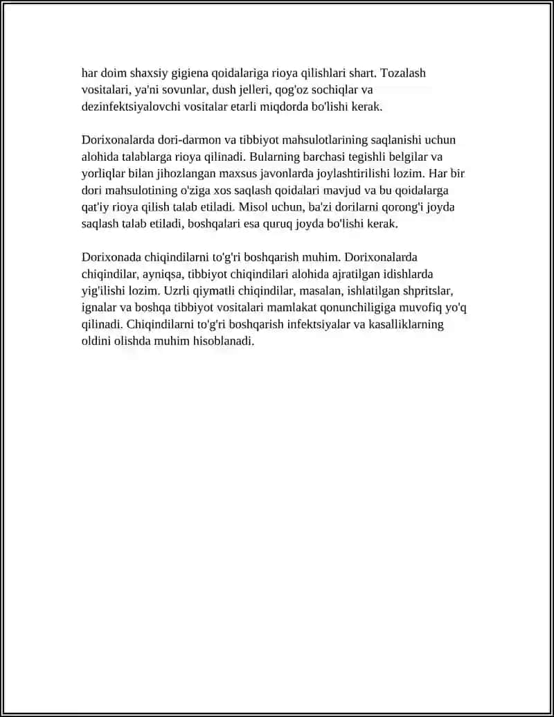 DORIXONADA SANITARIYA QOIDALARI 4