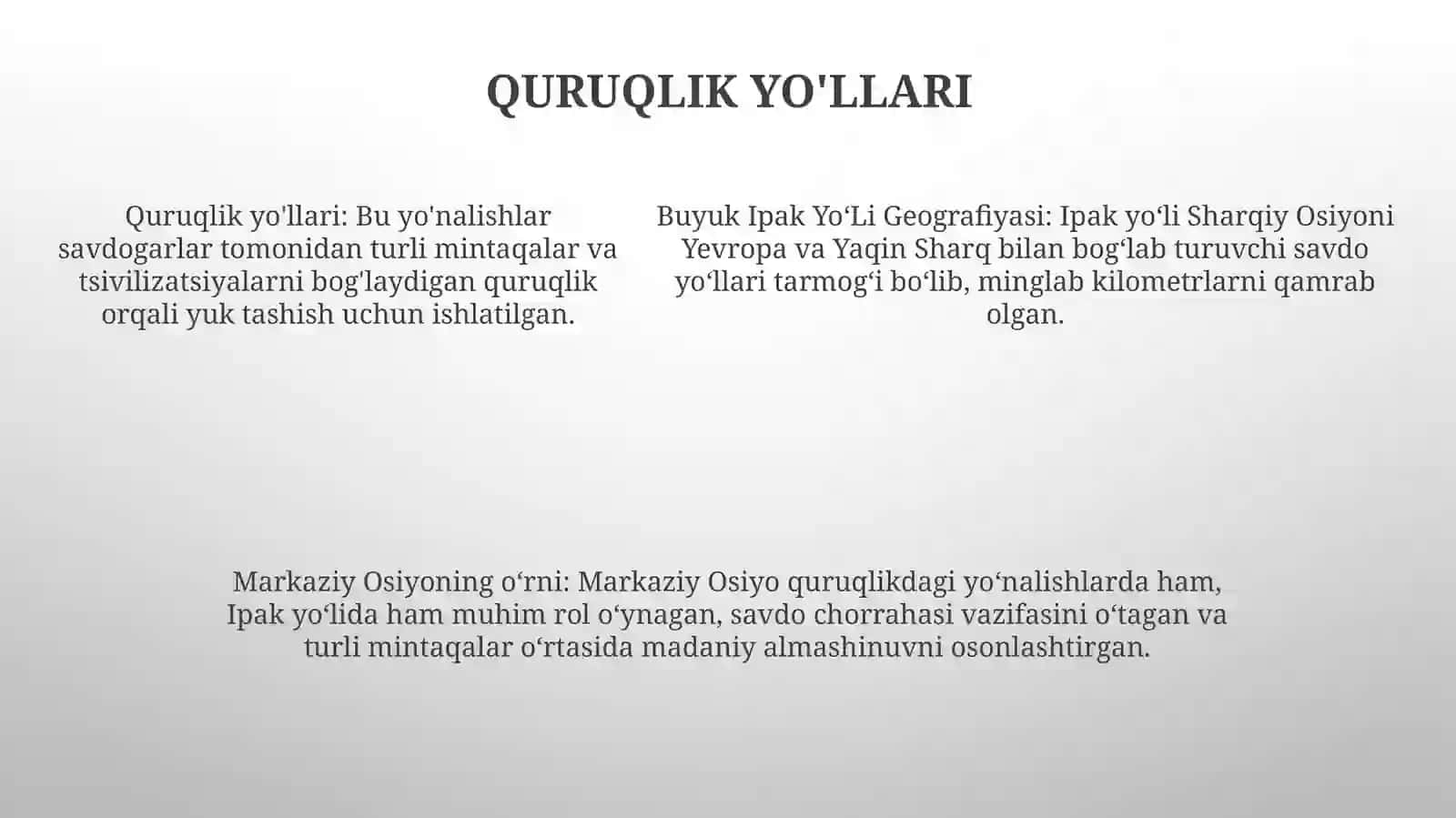 Buyuk IpakYoʻLiGeografiyasi 4