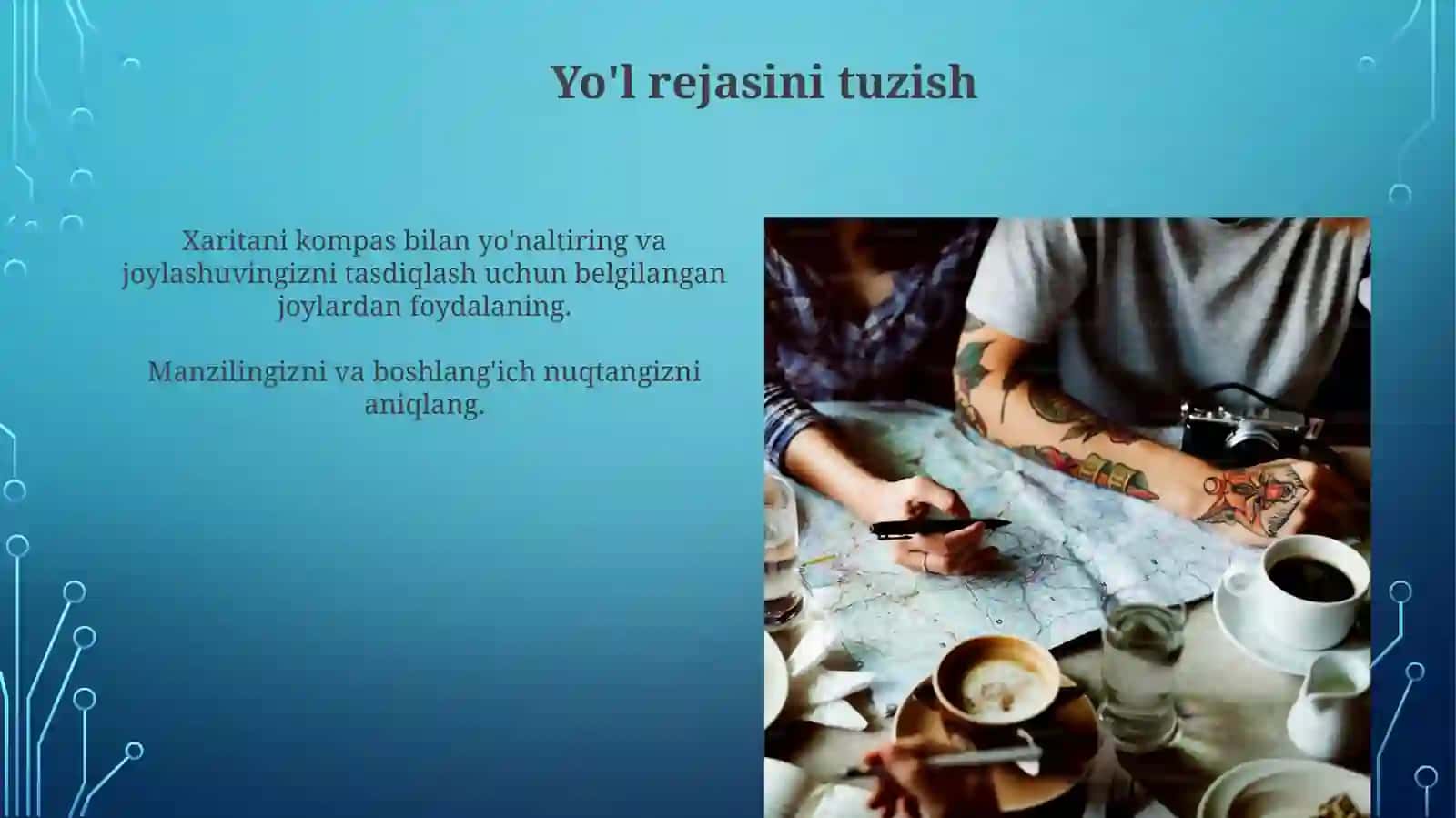 Xaritavakompasbilanishlash.Joydamo'ljalolish 4