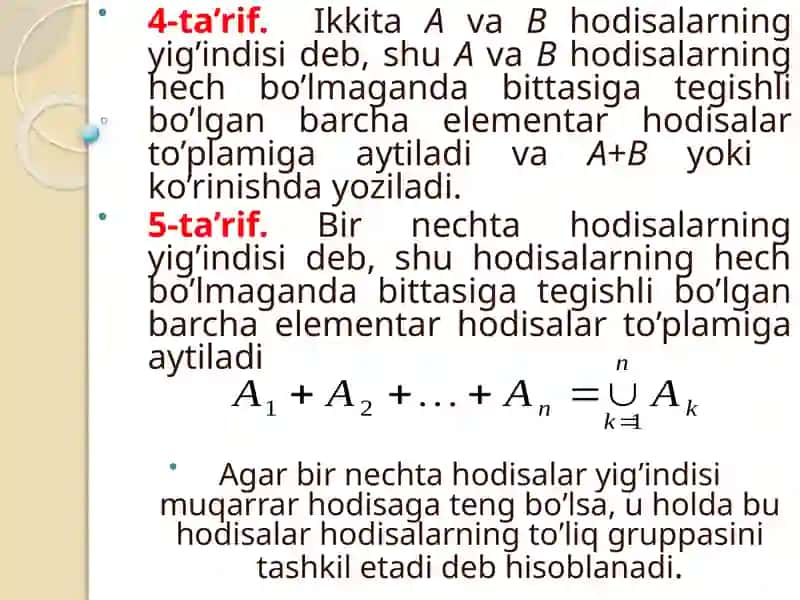 Ehtimolning klassik ta'rifi 4